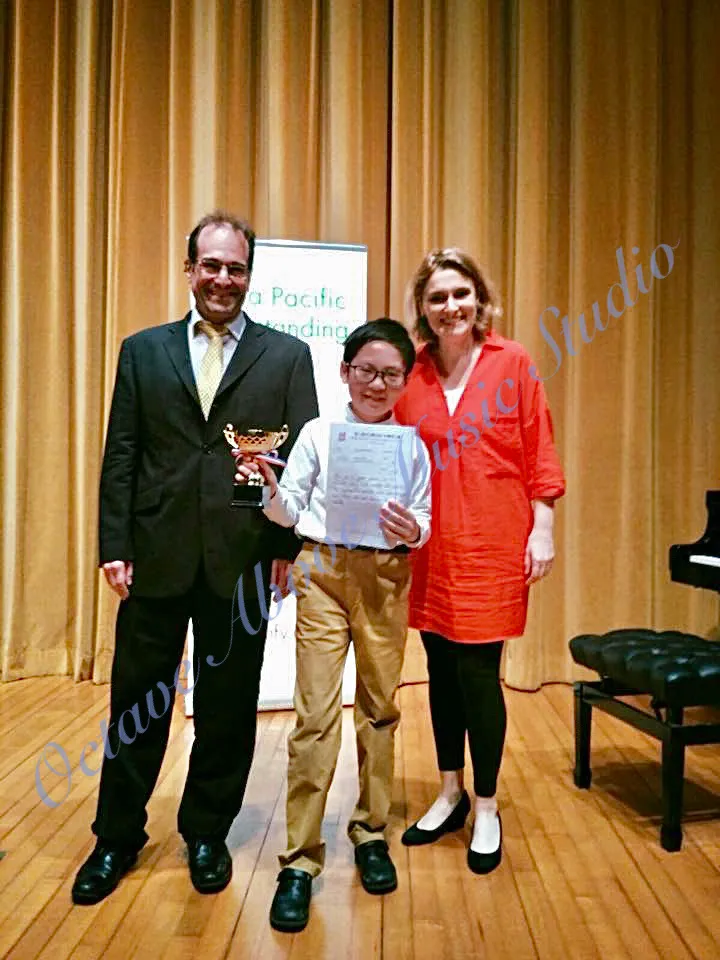 第六屆亞太傑出青少年鋼琴比賽（鋼琴5級組）：季軍